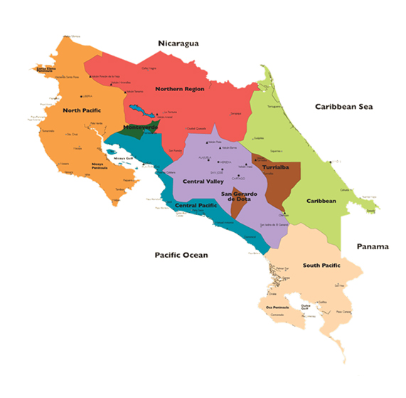 Costa Rica Map